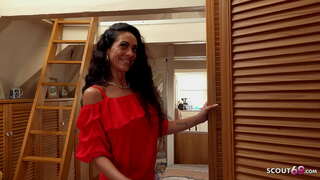 חלוץ גרמני - רזה מלוכלך אמא לפתות קשה ASSFUCK המזוייפת מודל עבודה בשביל כסף